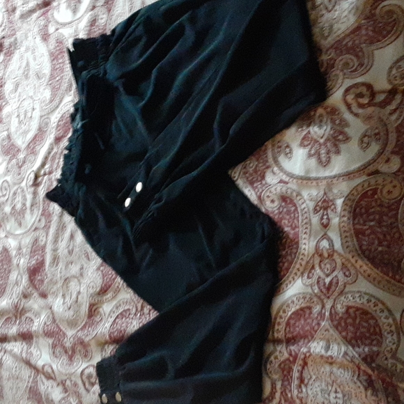 Size Xs black paper-bag ankle pants - Picture 16 of 17